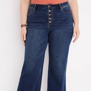 M Jeans By Maurices Size 24W Regular Super High Rise Wide-Leg